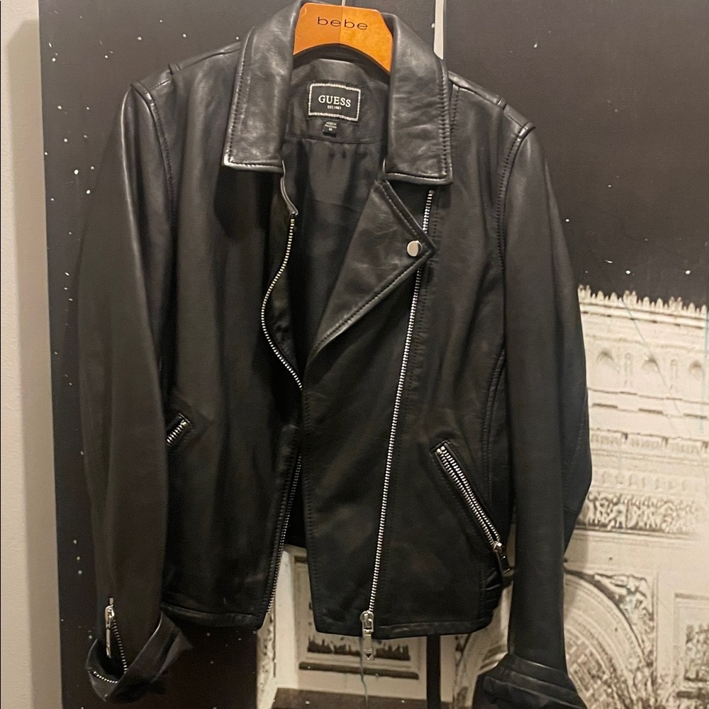 GUESS woman’s Black Biker Jacket
